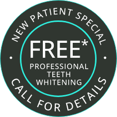 Free Teeth Whitening visit banner stamp
